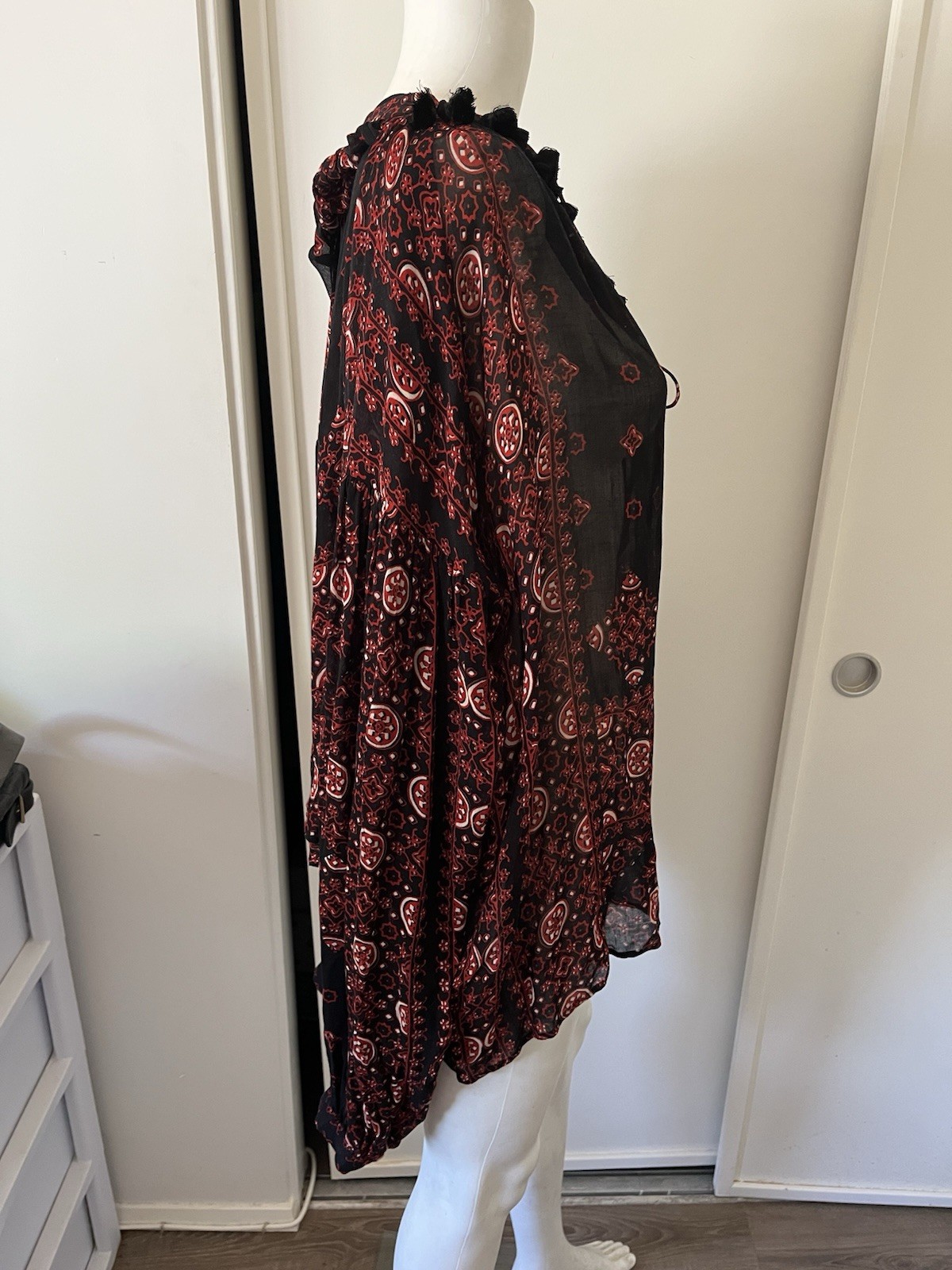 NWOT SAINT LAURENT Oversized Blouse Top O/S $1200 Pristine