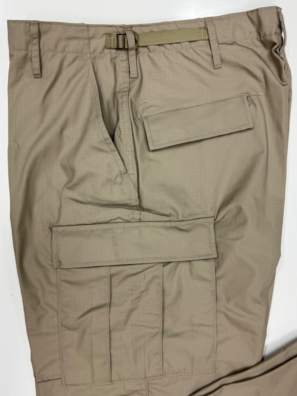 Khaki BDU Tactical Military Cargo Pants Propper Uniform Zipper Fly 60/40 Ripstop