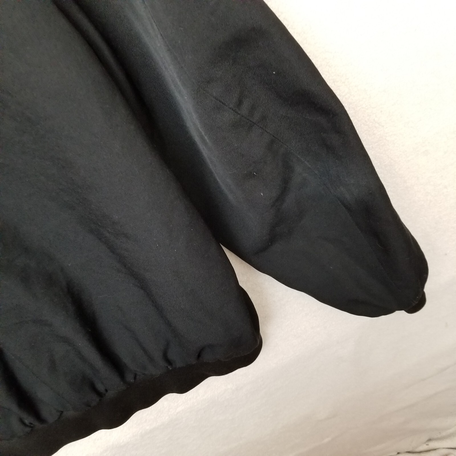 Neptune Garment Co Mens 46 Long Black Polyester Wool Full Zip Jacket
