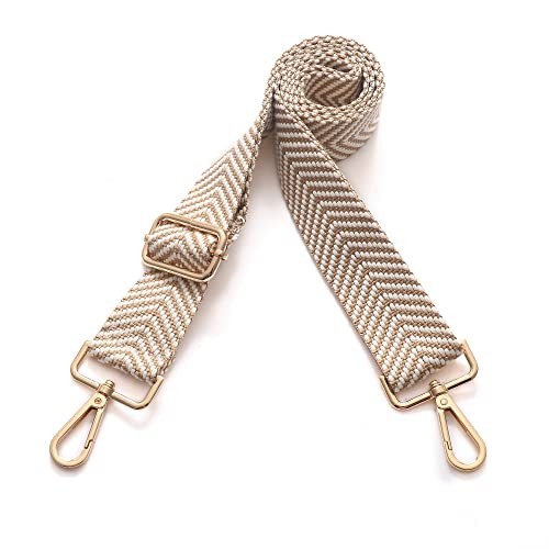 Purse Strap Replacement Crossbody Wide Shoulder Strap Gold Buckle-367