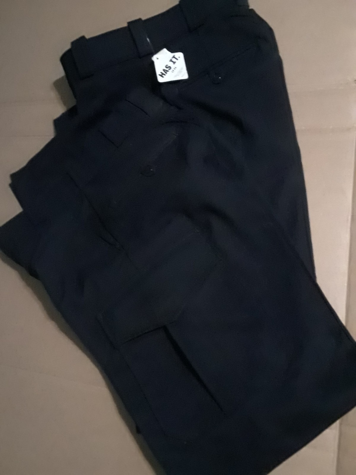 lycra dark blue cargo work pants size 28 reg lot of 2 up to 36 long new