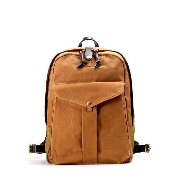 Water-repellent Heavy Wax Canvas 70307 Unisex Retro Backpack Computer Bag