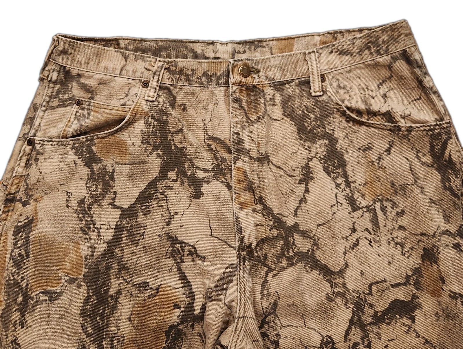 Wrangler Men’s Sz 40×32 Camo Outdoor Hunting Double Knee 100% Cotton