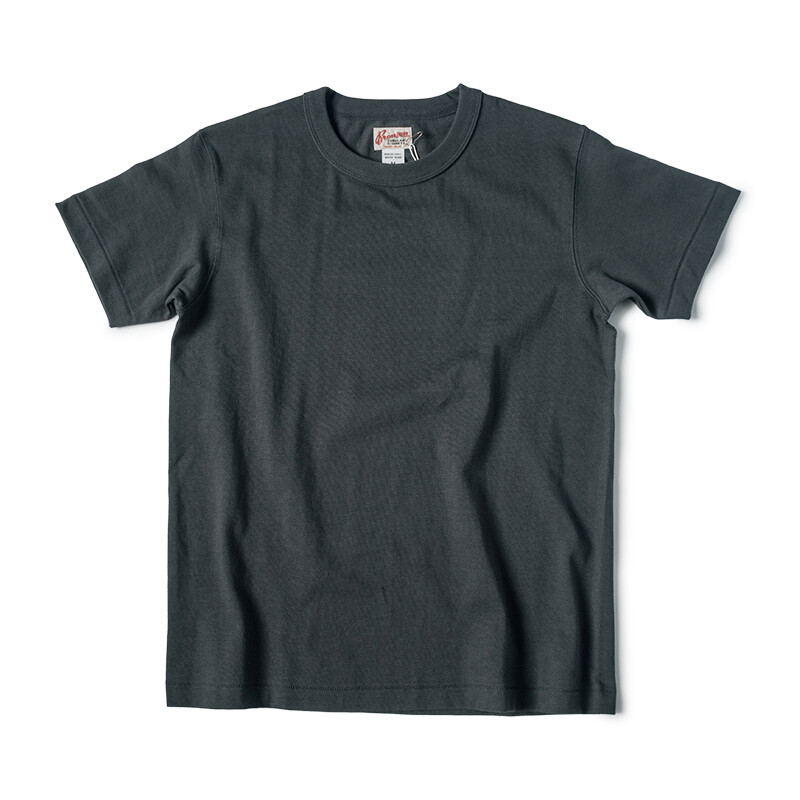 BRONSON Vintage Loopwheel Tubular Athletic T-Shirt Men Basic Tee 100% Cotton t