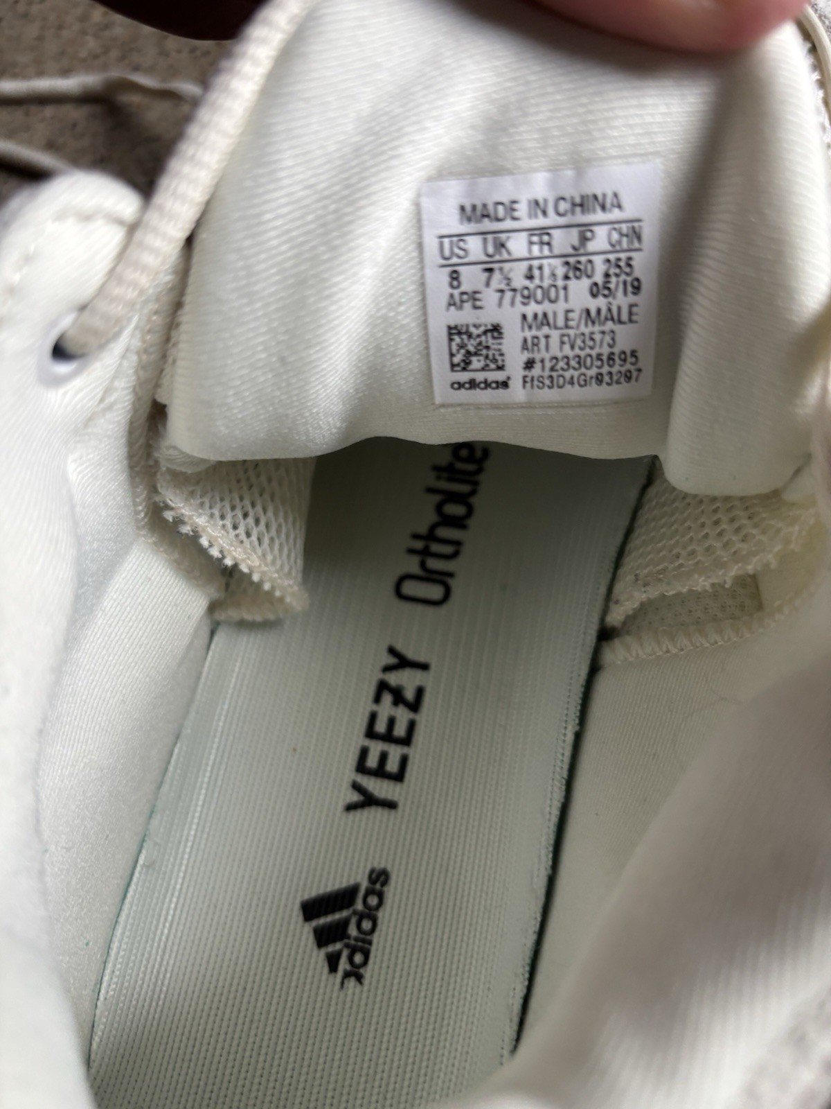 adidas Yeezy 500 Bone White Shoes Mens Size 8