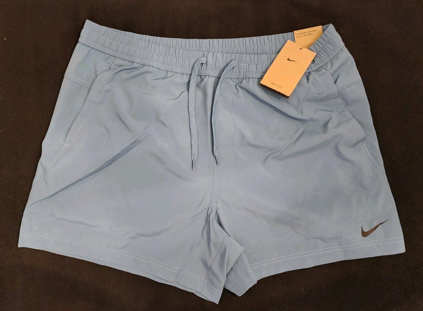 NIKE FORM DRI FIT MEN’S UNLINED VERSATILE 5″ TRAINING SHORTS BLUE # FN4347-NWT