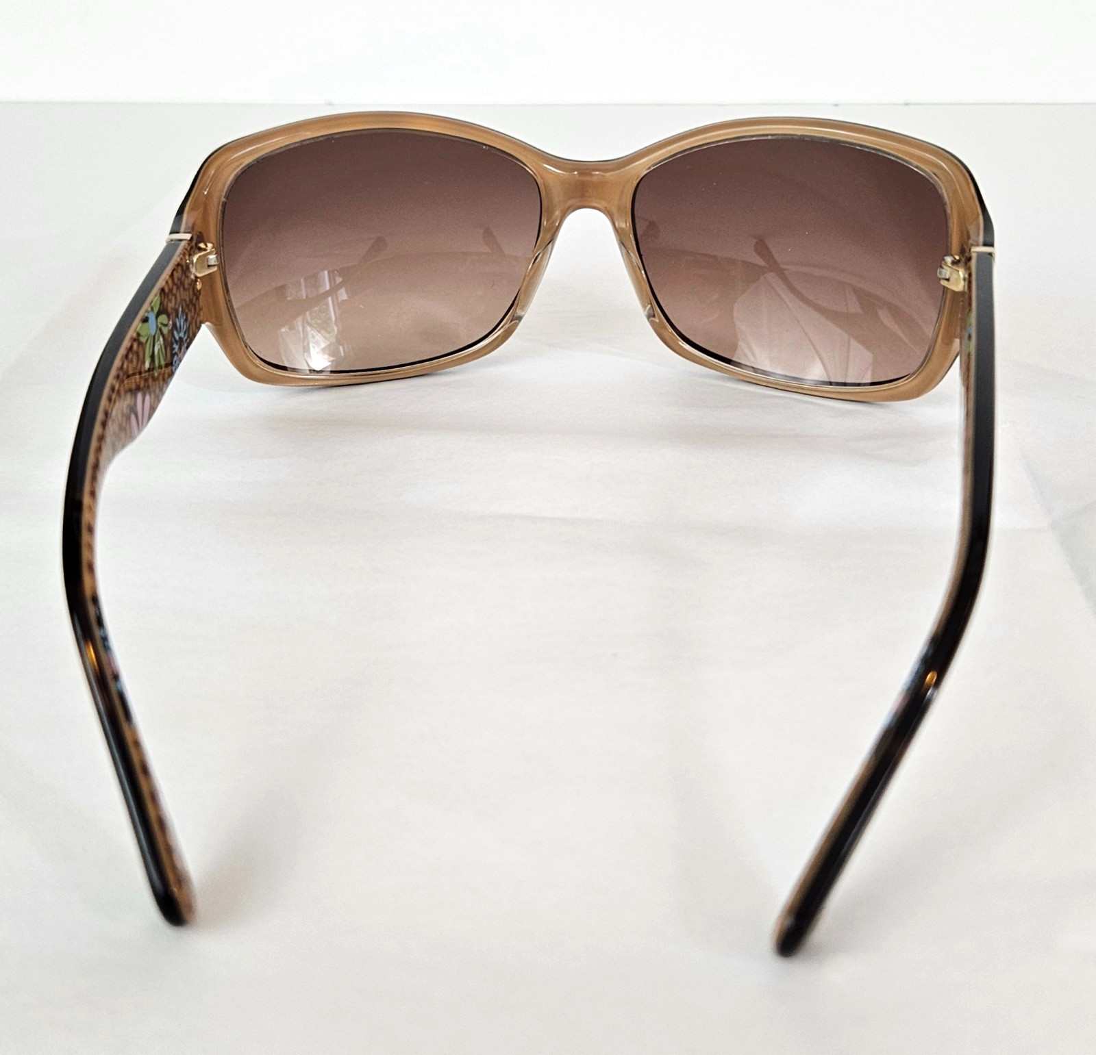 COACH Peony (S471) Tortoise Wrap Sunglasses 59-16-125mm With Case