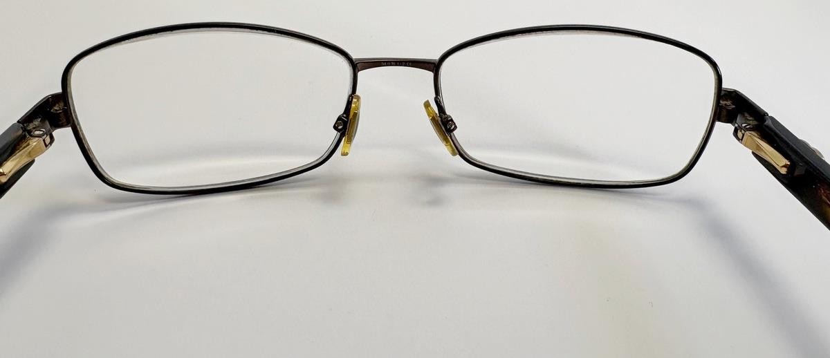Gucci GG2893 X6D Brown Havana Metal Tortoise Eyeglass Frames Italy 50-15-135