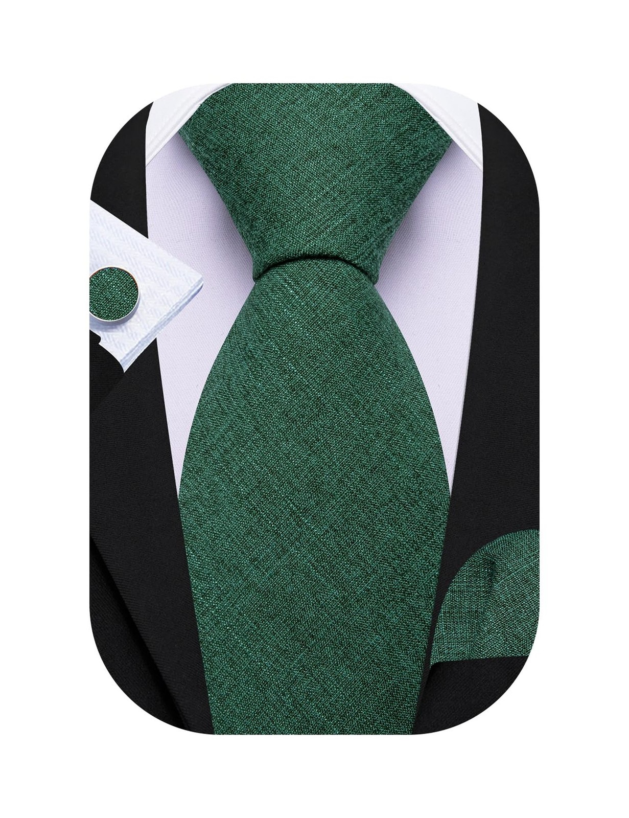 Barry.Wang Tie Sets for Men Silk Solid Necktie Stain Ties Handkerchief Pocket…