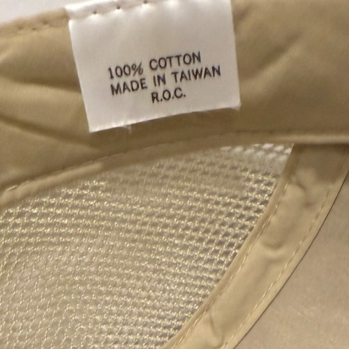 BiG Accessories Snap-Buckle Adjustable Running Hat Mesh Breathable Beige Cotton