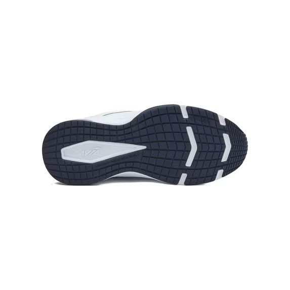 Avia Men’s Quickstep Wide Width Lace Up Walking Shoes NWT White/ Navy Blue