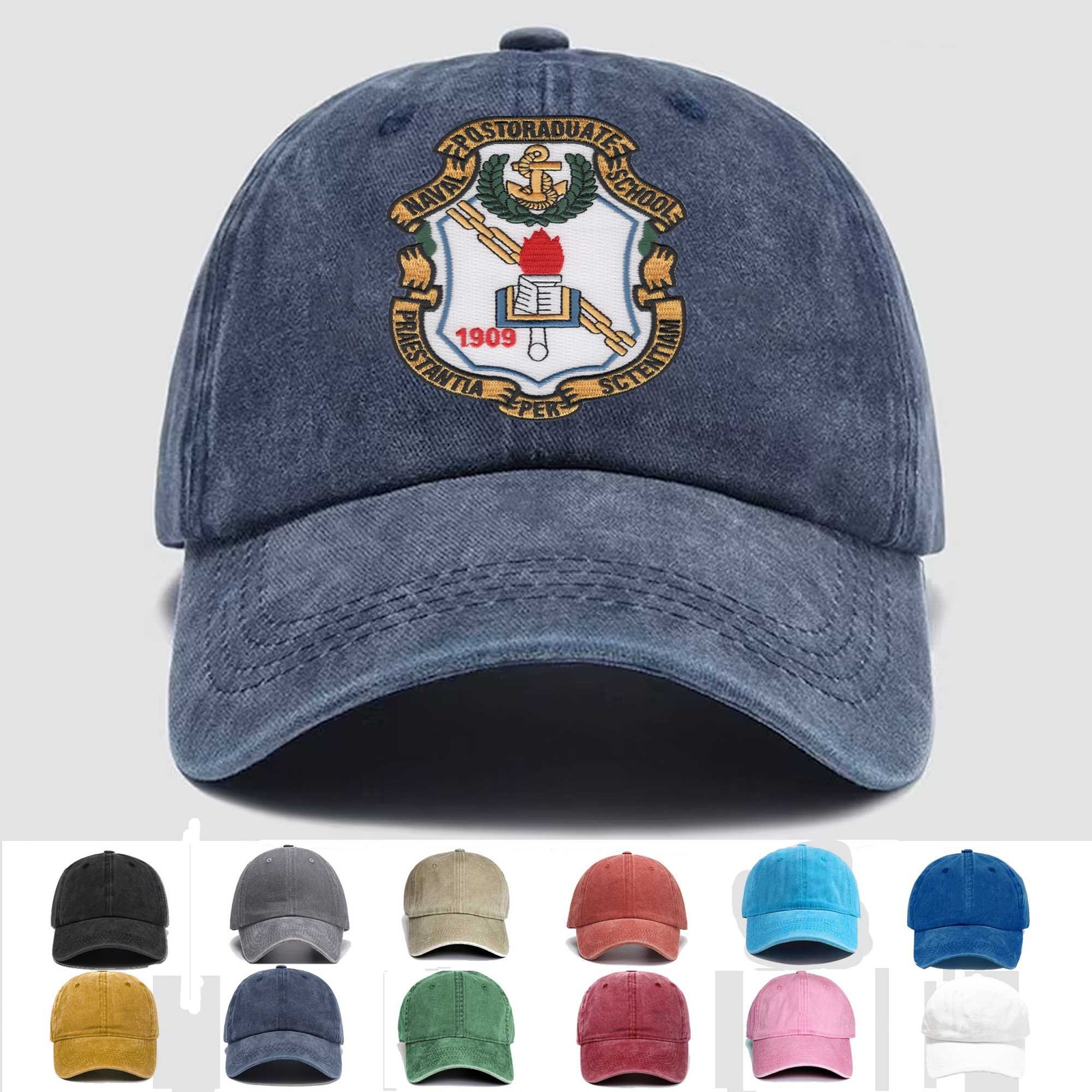 Embroidered Hat Naval Postgraduate School Naval Station Monterey California