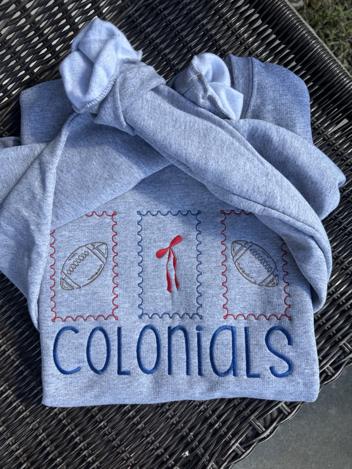 Your Choice Football Team Embroidered Sweatshirt, Gift, Game, Football, Fun