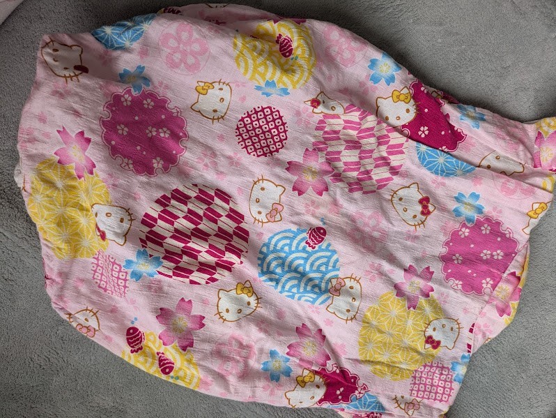 Hello Kitty Baby Romper 80cm Pink Sleeveless Yukata Jinbei Japan Exclusive Cotto