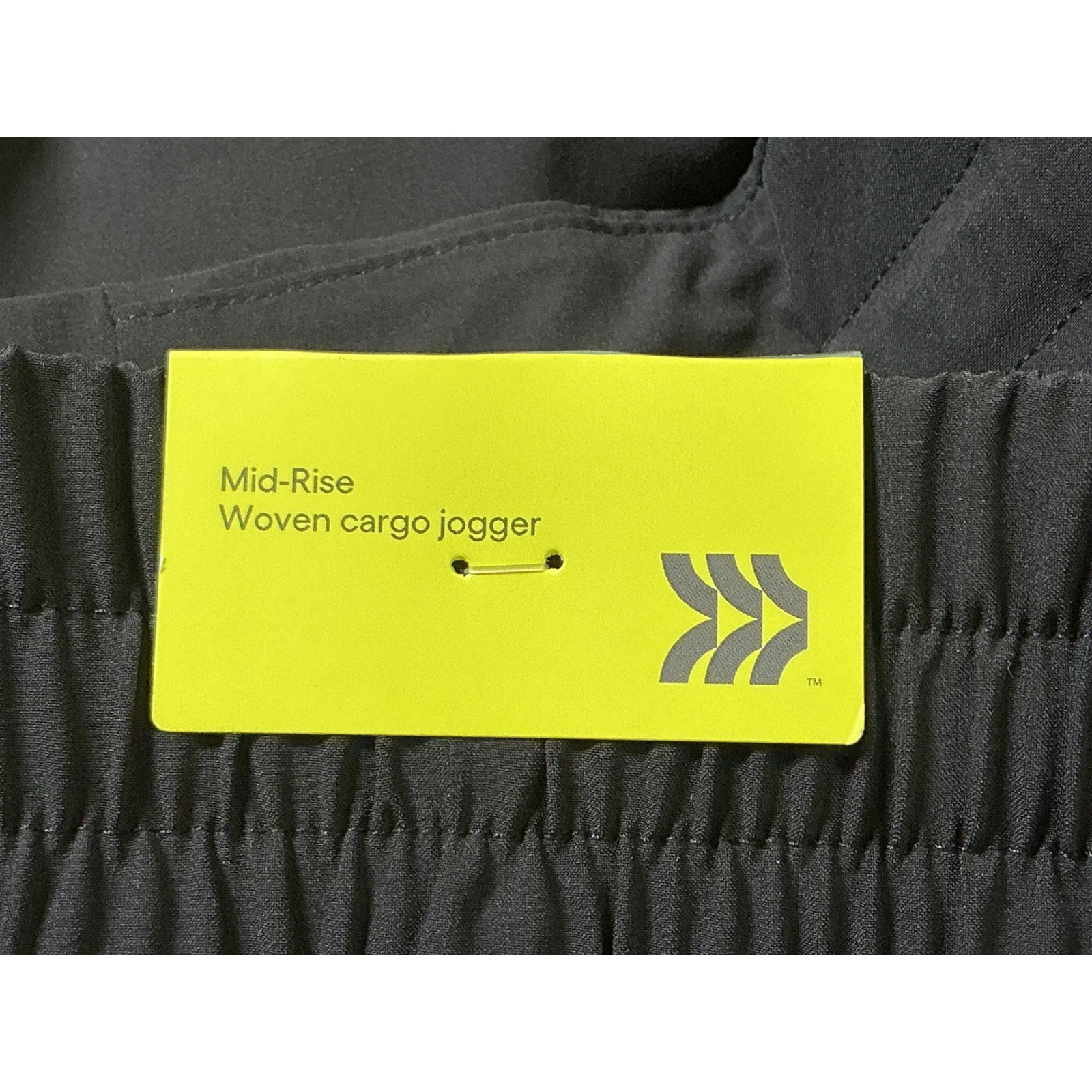All In Motion Womens Medium Cargo Jogger Pants Black UPF 50+ Stretch NWT