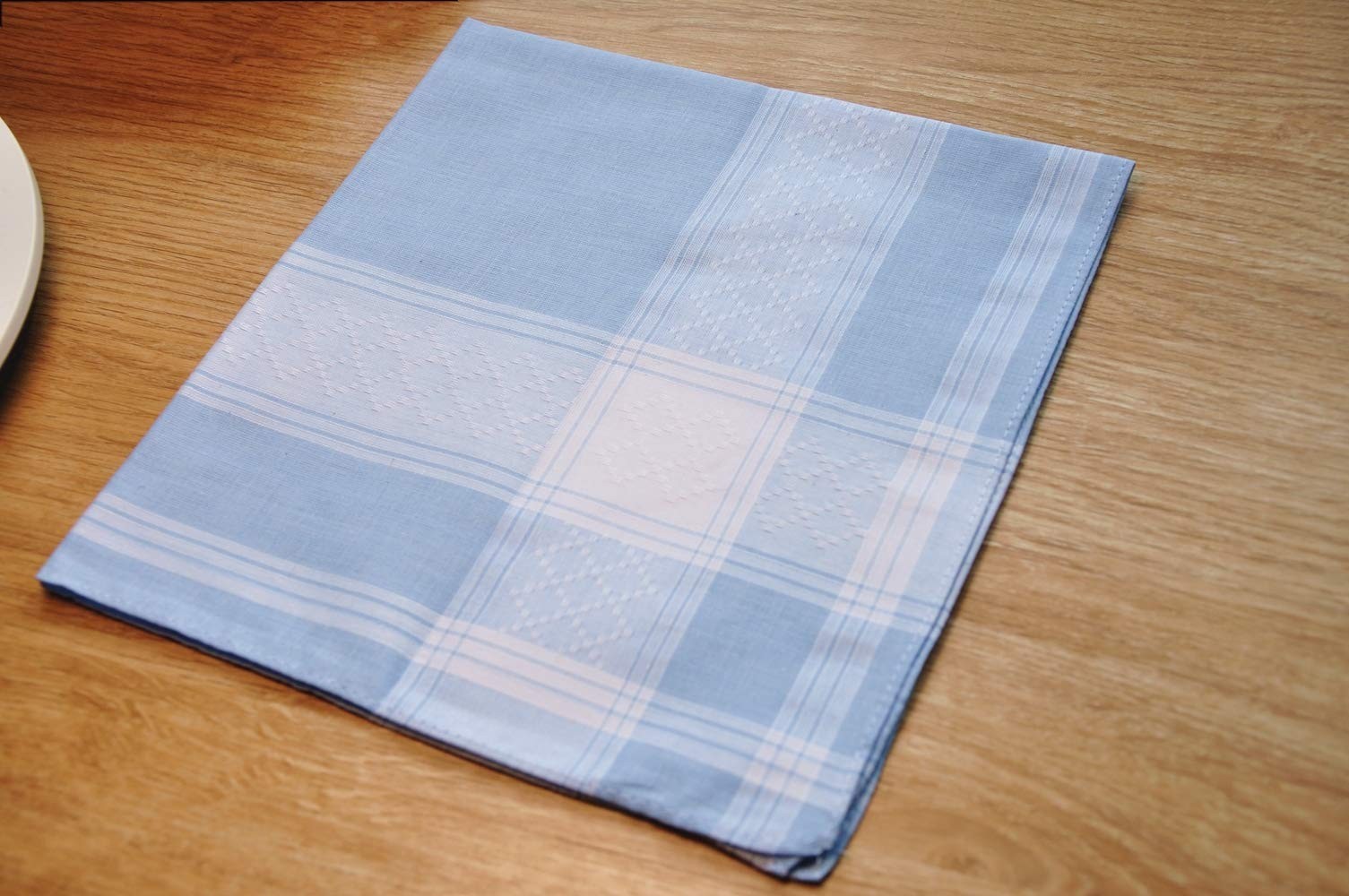 Large Soft Cotton Handkerchiefs for Men – Elegant Patterns, Assorted Colors, 16