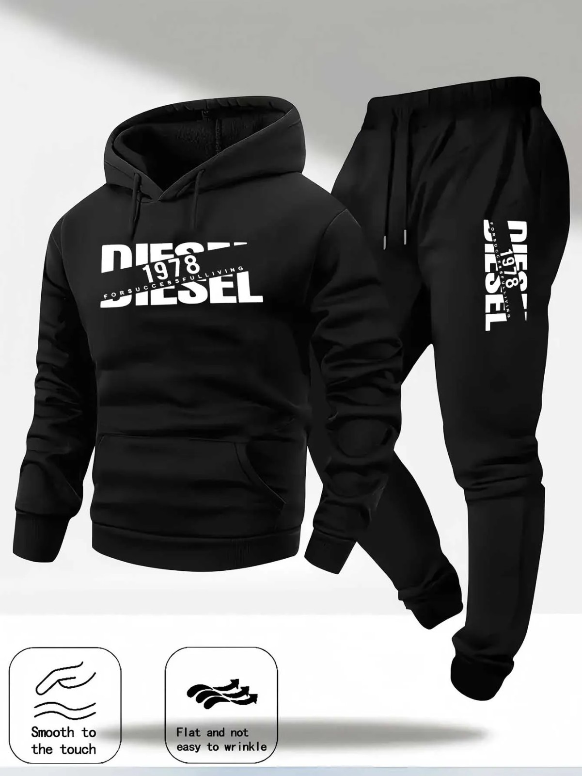 2025 Fall Winter Men’s Tracksuit Hoodie Pants 2Pcs Sets Suit Leisure Sweatshirts