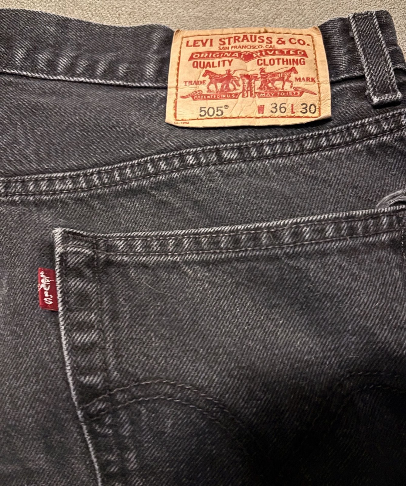 Levi’s 505 Regular Fit Straight Leg Jeans in Black