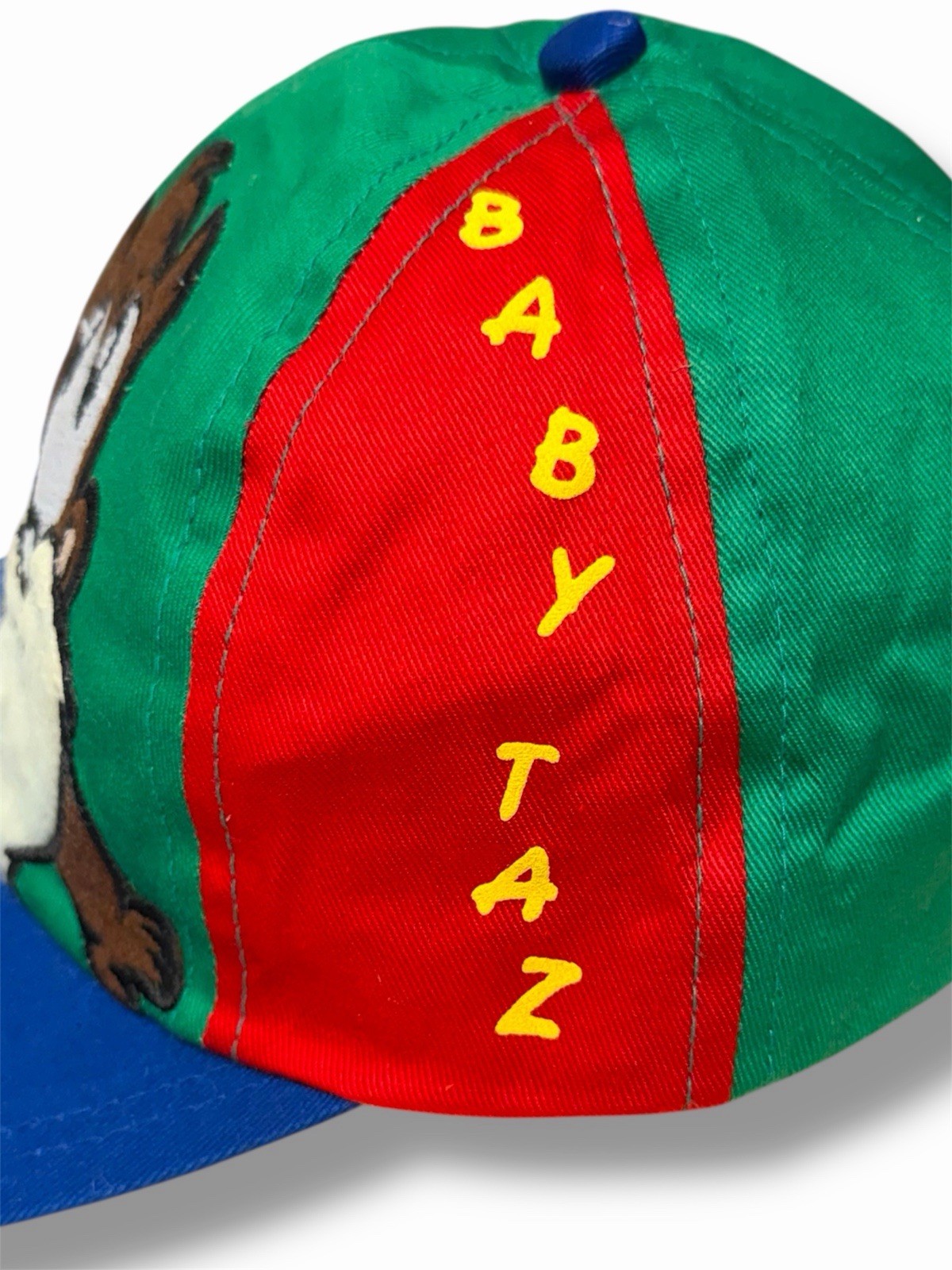 Vintage 90s Baby Looney Tunes Taz Youth Snapback Hat Warner Bros NOS Warner Bros
