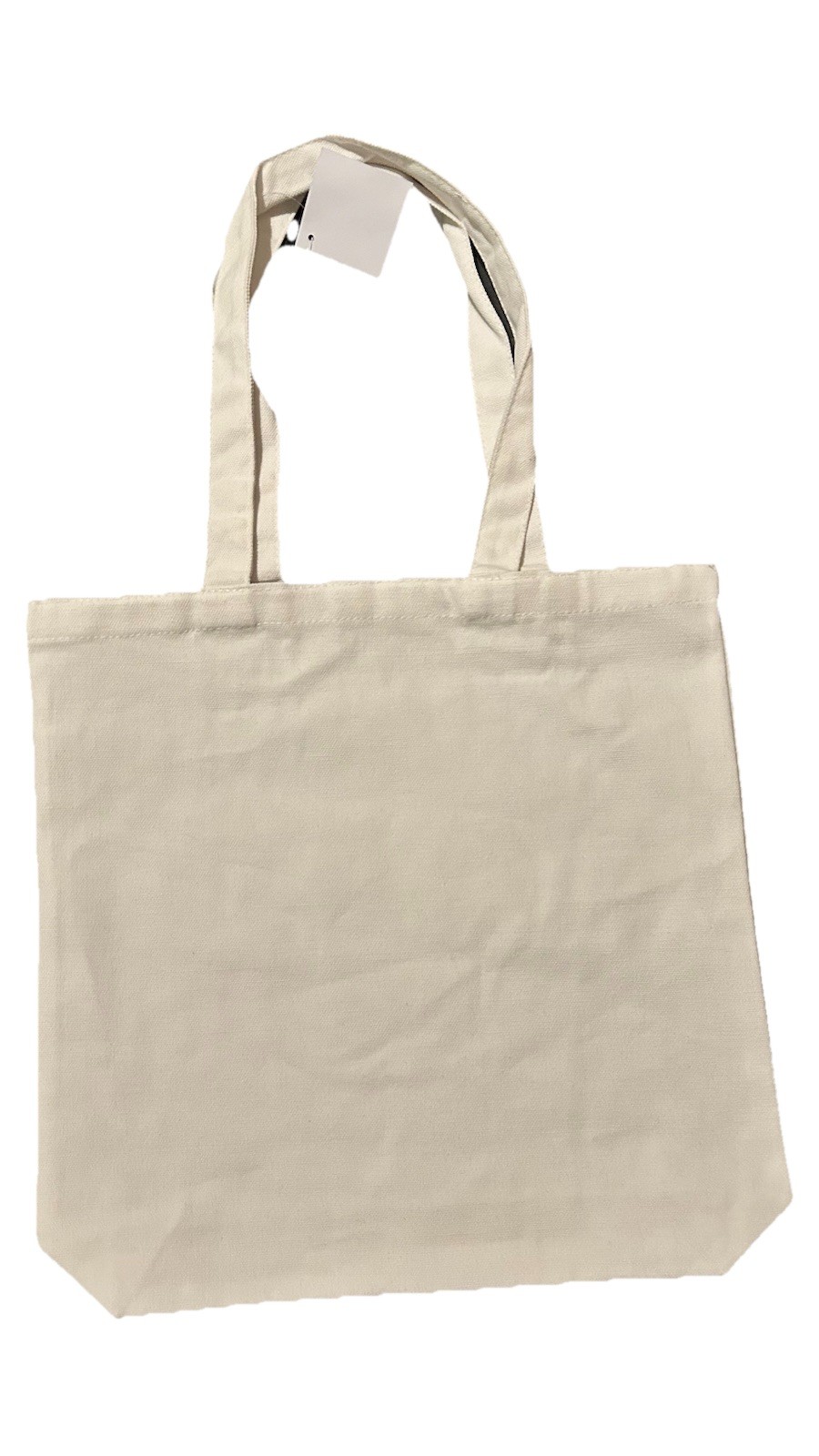 100% Cotton Canvas Tote Bag with Stylish XOXO applique 13.5in x 13.5in x 3in