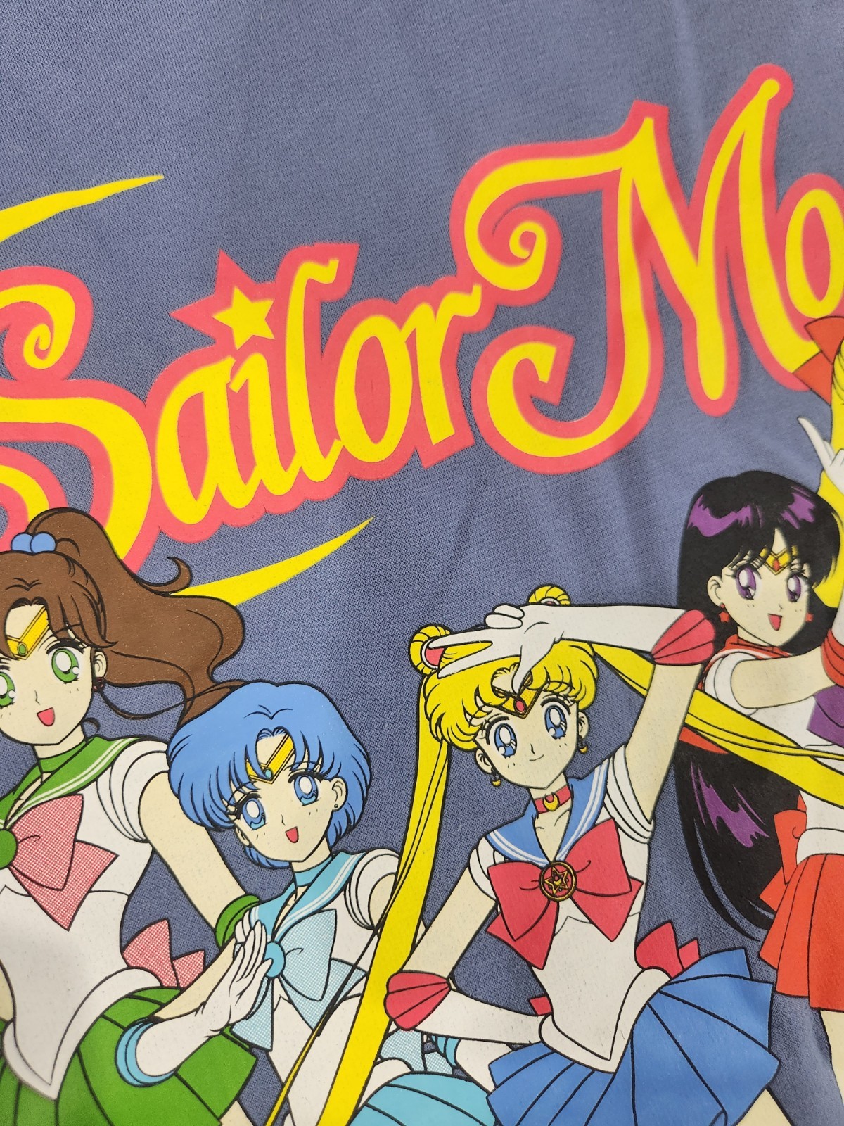Sailor Moon Women’s Size S Graphic Print Pullover Sweatshirt Crew Neck Anime Top