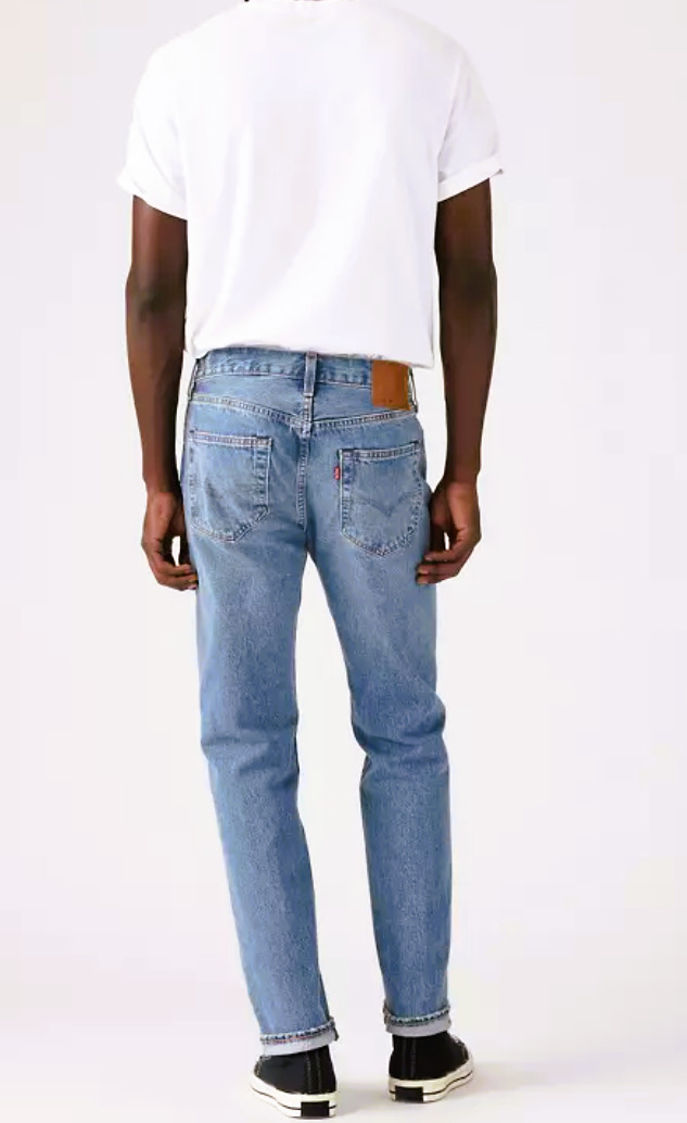 Levi’s Premium 501 Selvedge Jeans Slim Taper Men’s Sizes 100% Cotton Denim
