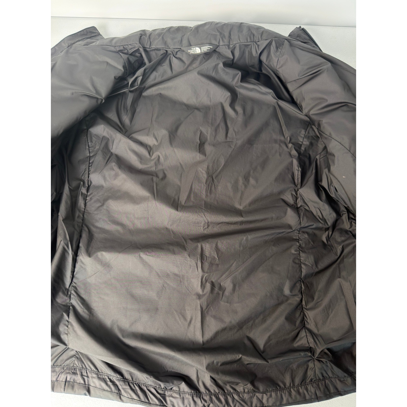 The North Face Womens Black Quilted Puffer Jacket Full Zip Insulated Coat L