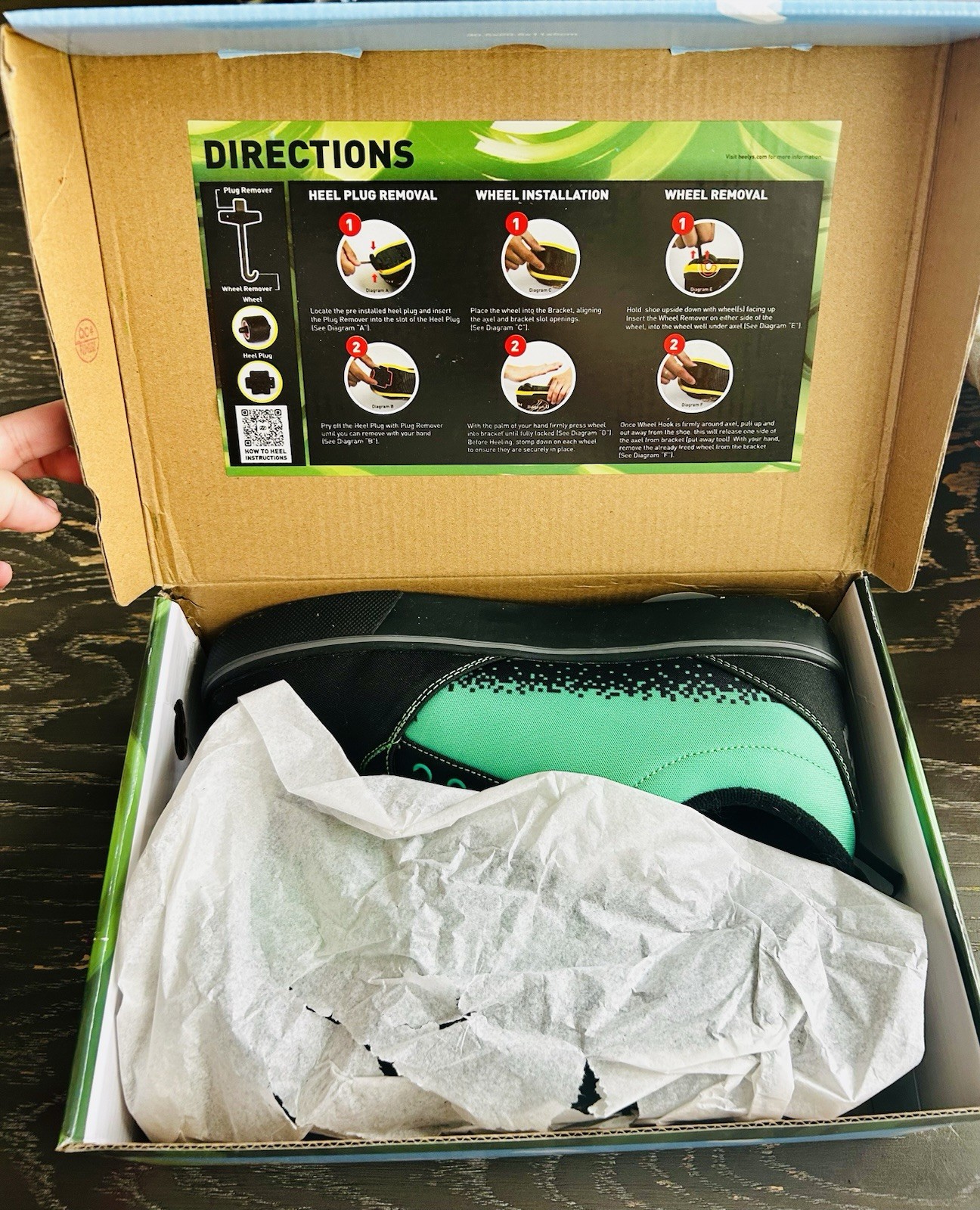 Heelys Pro 20 Minecraft Creeper Wheeled Sneakers Black/Green US 8
