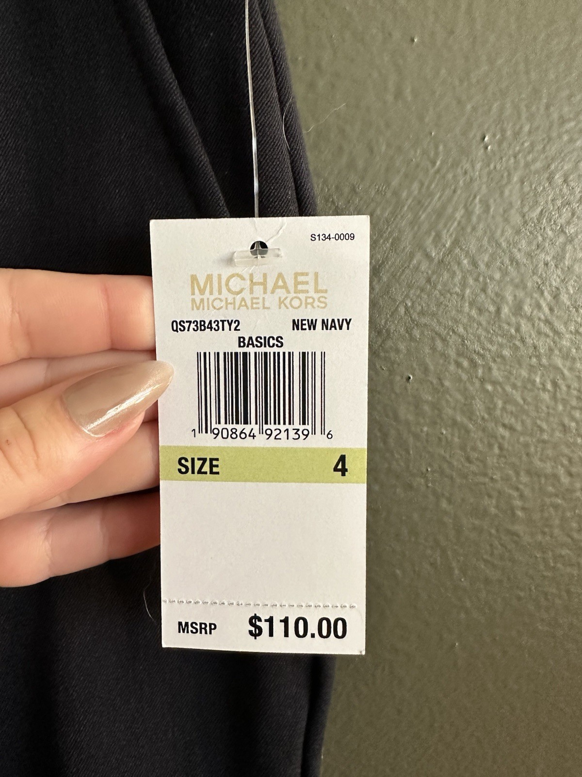 Michael Kors Women Dress Pants Size 4 Navy Easy Care Professional Work Office