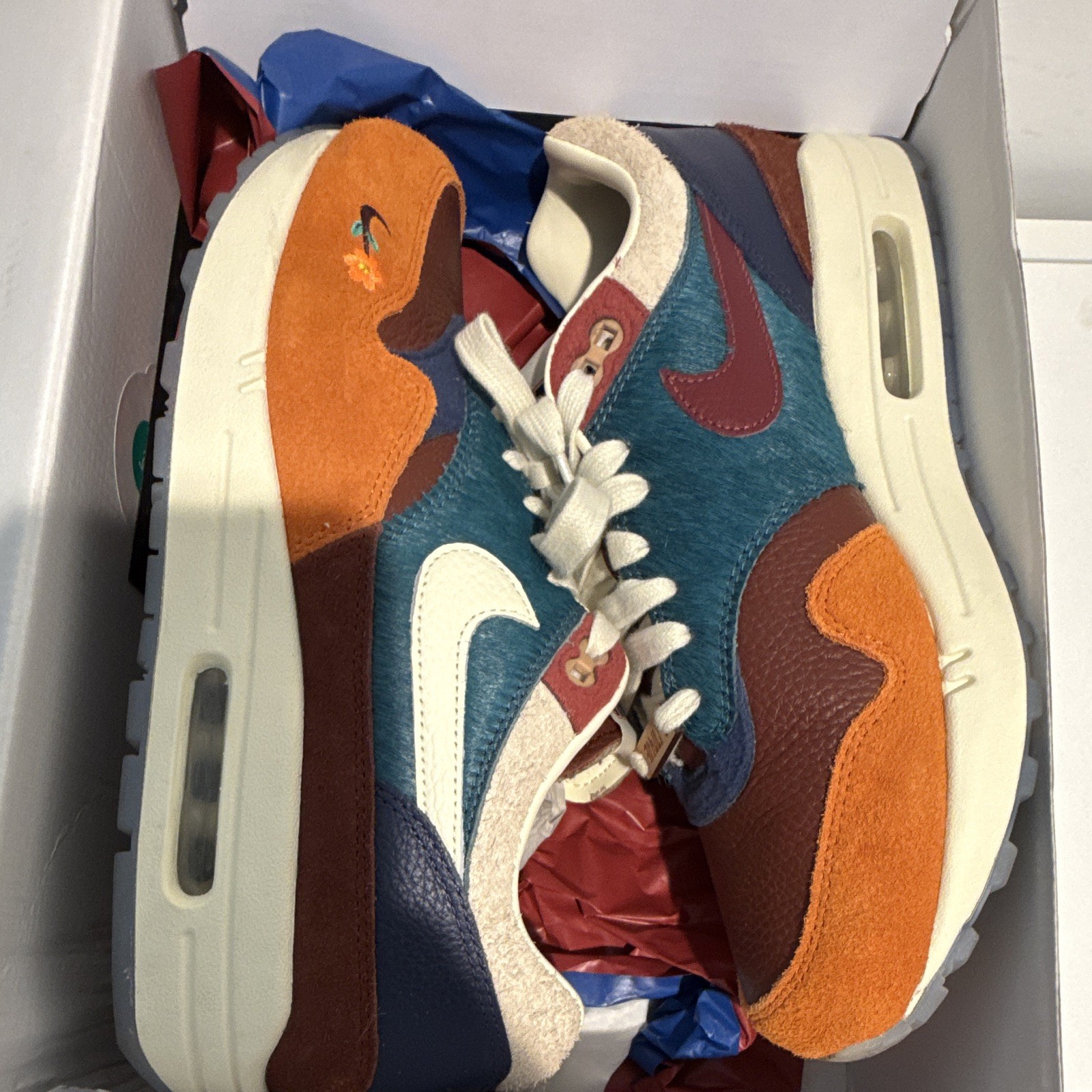 Nike Kasina x Air Max 1 SP Won-Ang Orange Sneakers DQ8475-800
