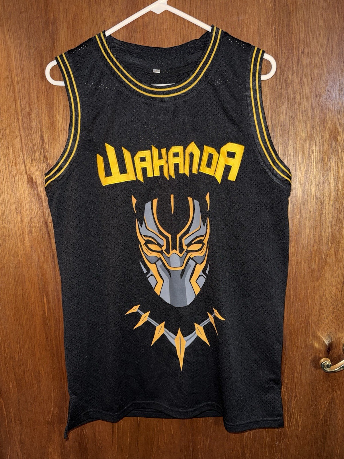 Black Panther Wakanda Killmonger #2 Mesh Basketball Jersey Tank Logo Size M