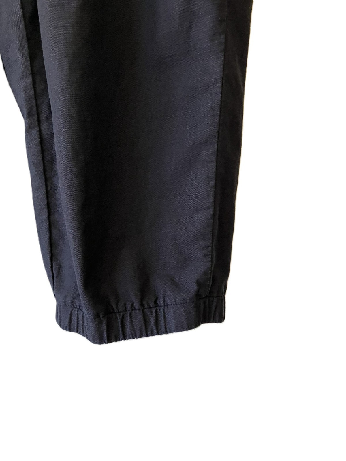 Lane Bryant Black Cropped Capri Pants Elastic Waist Size 14/16