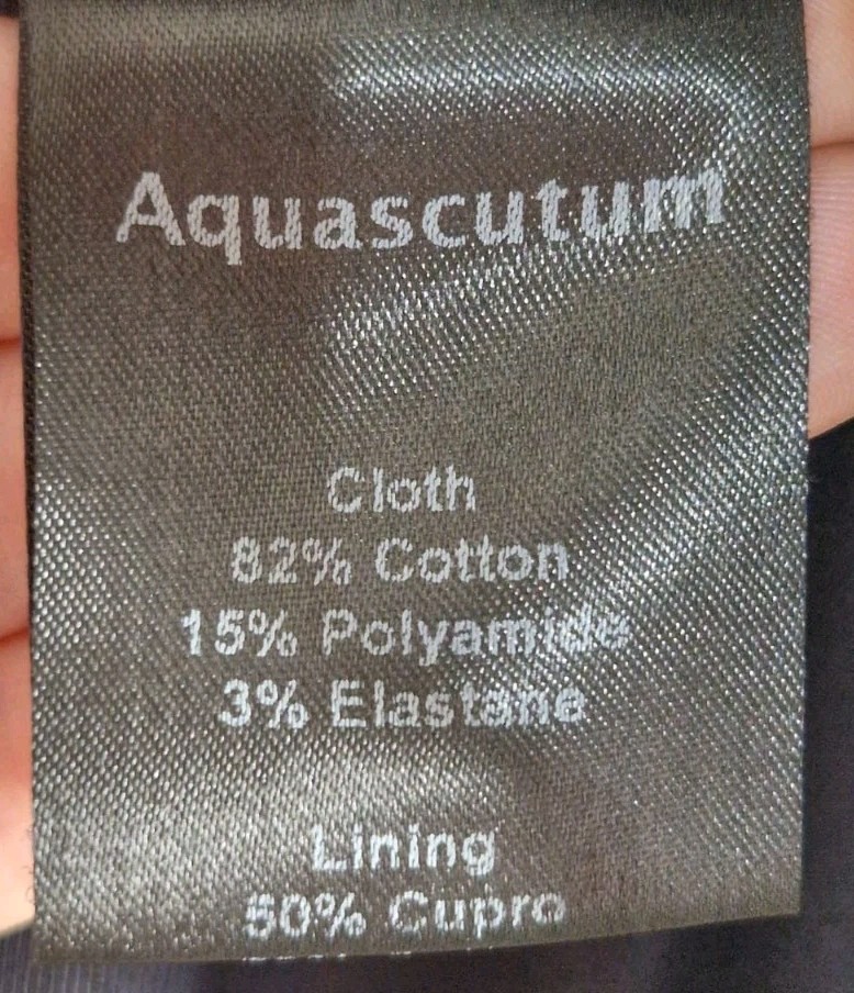 Aquascutum Women’s Navy Single Brested Longline Tailored Coat UK 12 IT 44 US 8