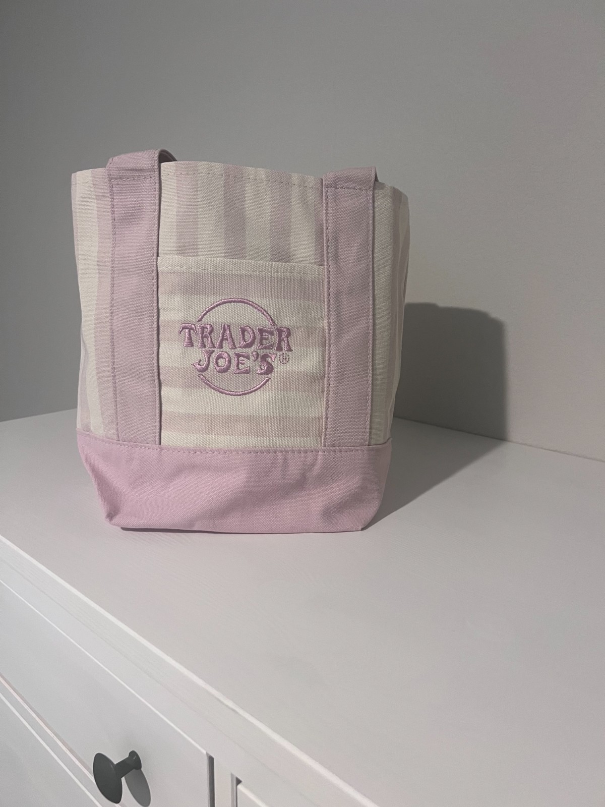 READY TO SHIP! Authentic Trader Joe’s Mini Pastel Stripe Tote Bag (1 piece)