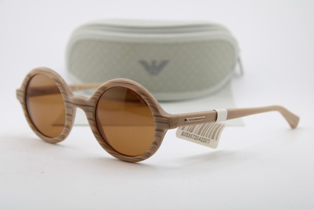 NEW EMPORIO ARMANI EA 4011 5095/73 BROWN HORN AUTHENTIC SUNGLASSES 45-24