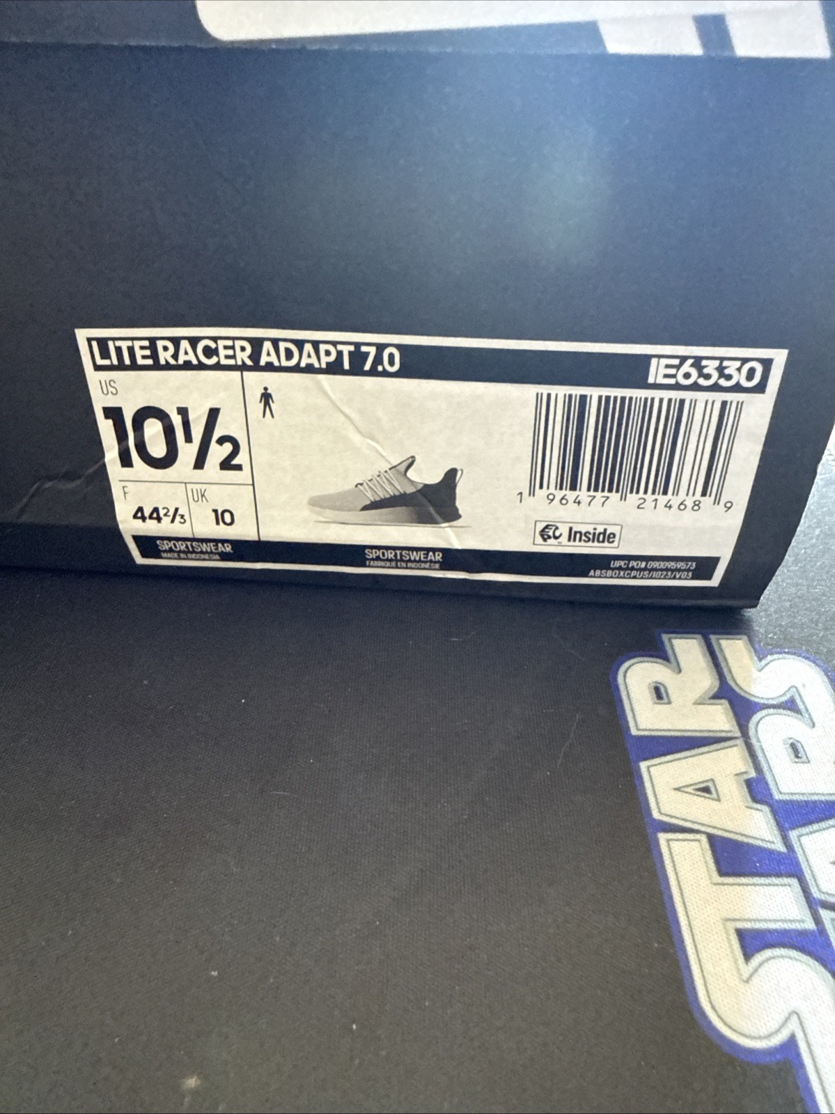 adidas Lite Racer Adapt 7.0 Size 10.5 men’s, BRAND NEW