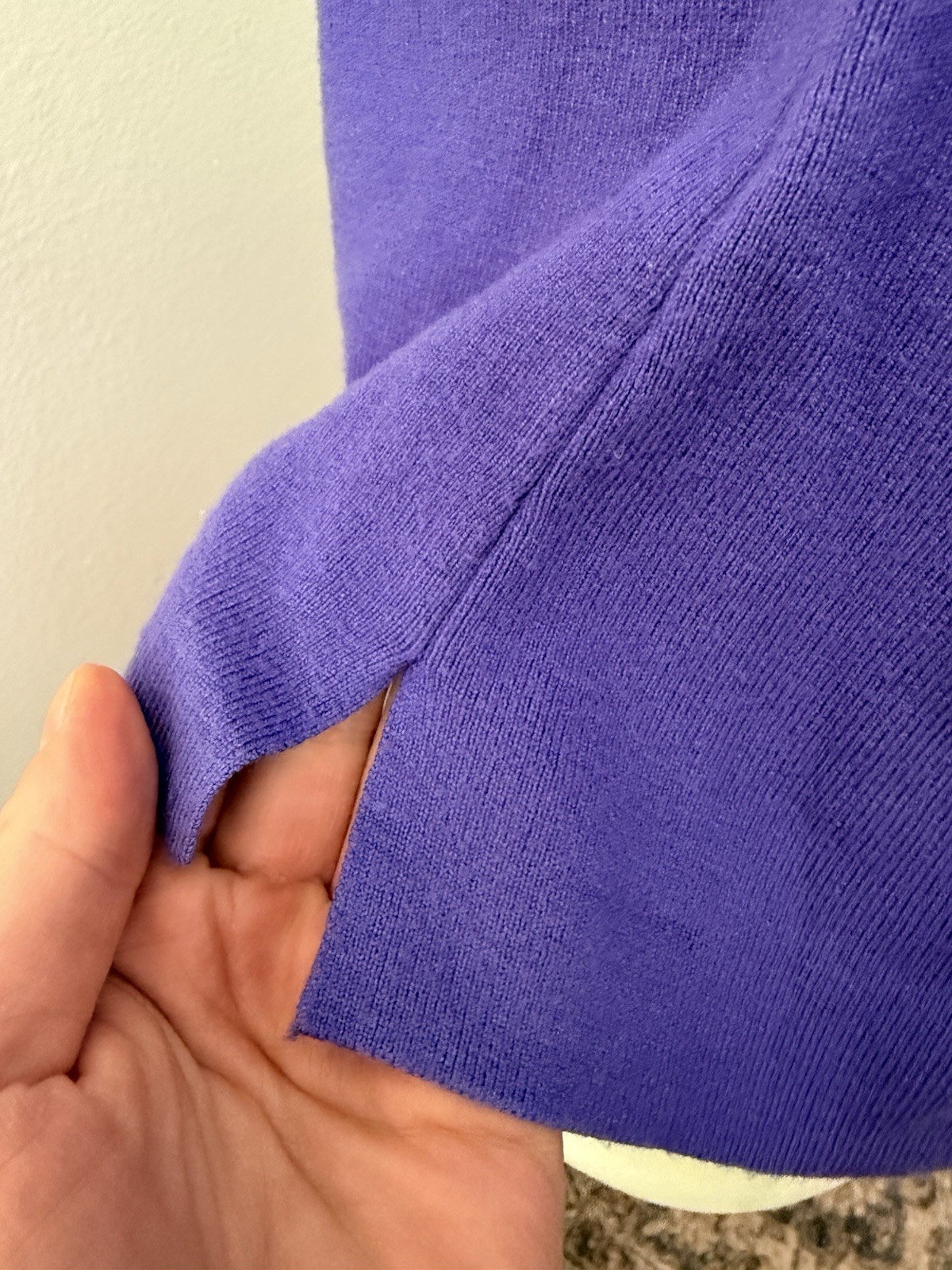 Alfani Purple Knit V-Neck Sleeveless Tank Top Size Small