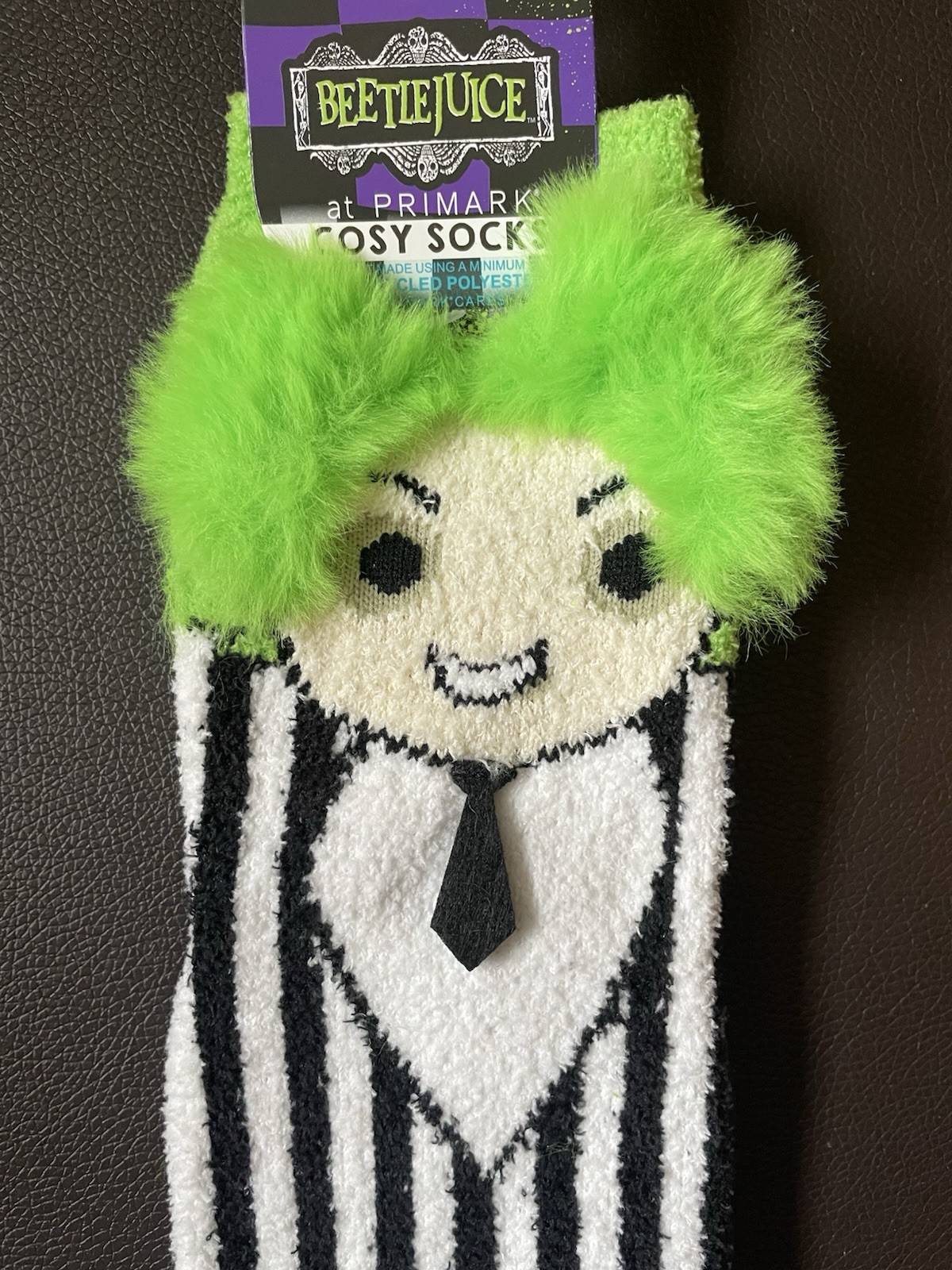 Beetlejuice Cosy Socks Halloween Cosy Socks Size 37/38/39/40/41/42 Socks