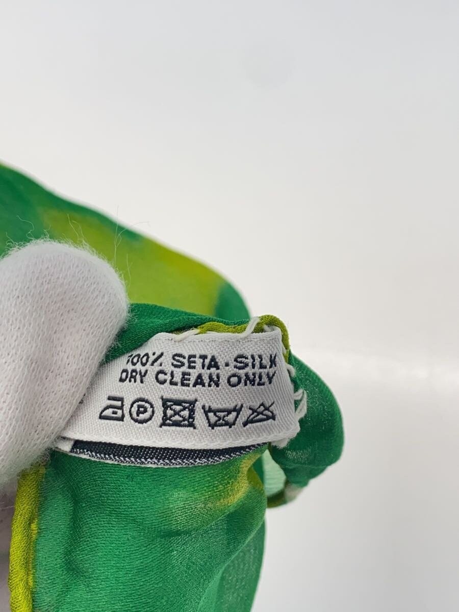 LOUIS VUITTON Silk Scarf All-Over Print Green 82cm x 82cm Fashion Square Design
