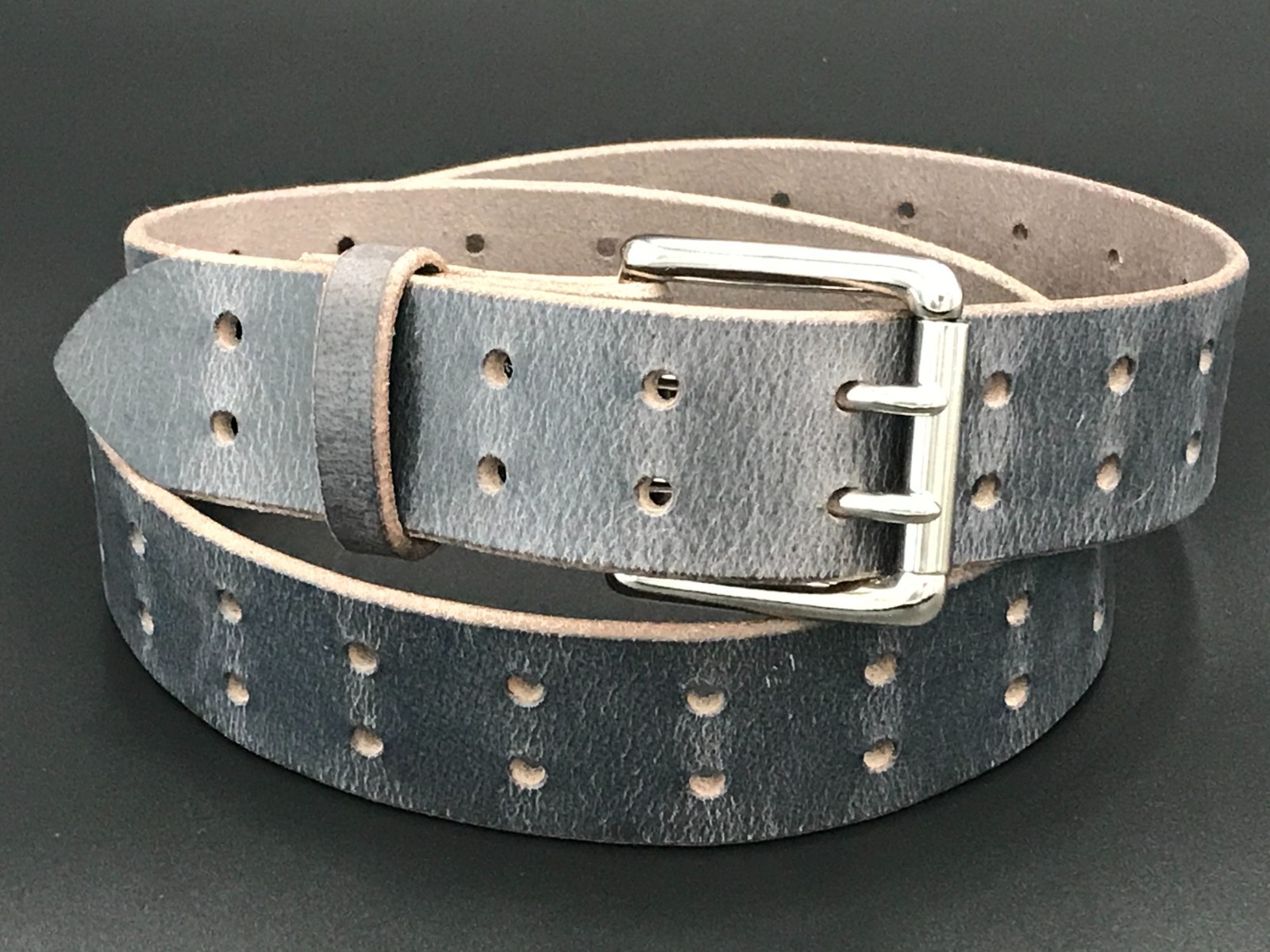 AMISH MADE WICKETT & CRAIG 1.5″ HEAVY DUTY REAL LEATHER WORK GUN HOLSTER BELT