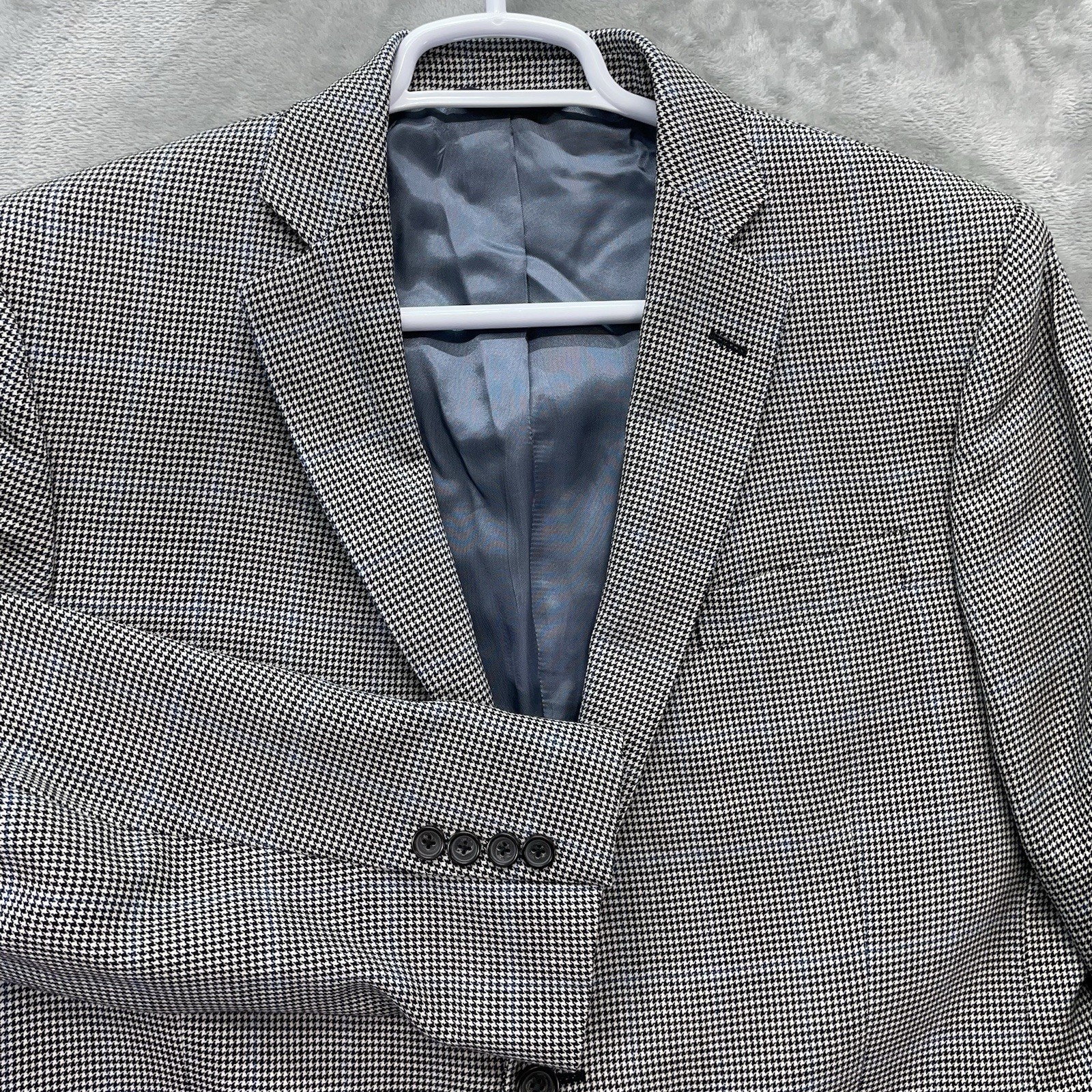 Brooks Brothers Blazer Men’s 44R Sport Coat Jacket suit Regent hounds tooth wool