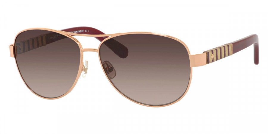 New Kate Spade KS DALIA/S Sunglasses 0000 HA Rose Gold / Brown Gradient 58mm