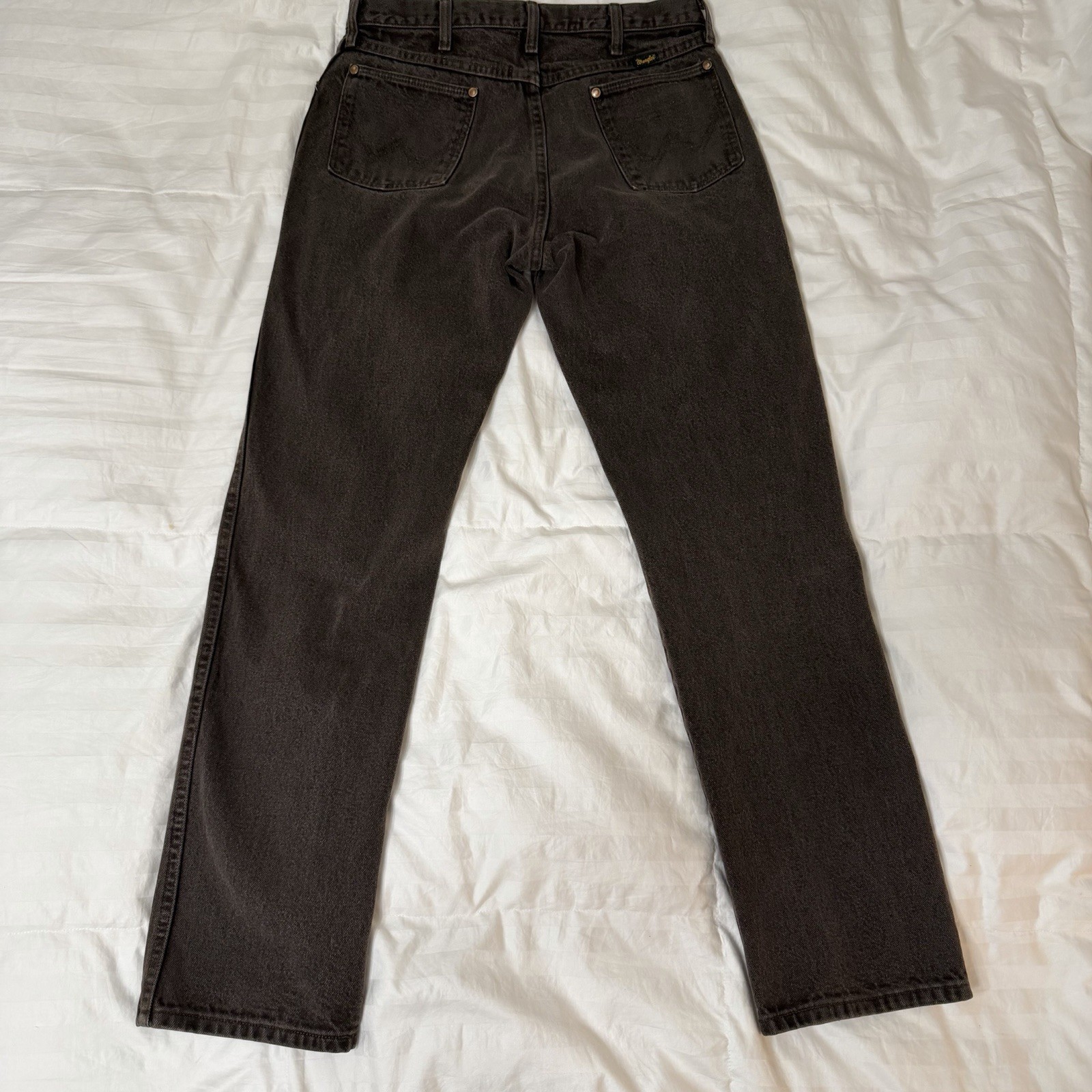 Wrangler Cowboy Cut Dark Wash Denim Straight Leg Regular Fit Jeans 33×34