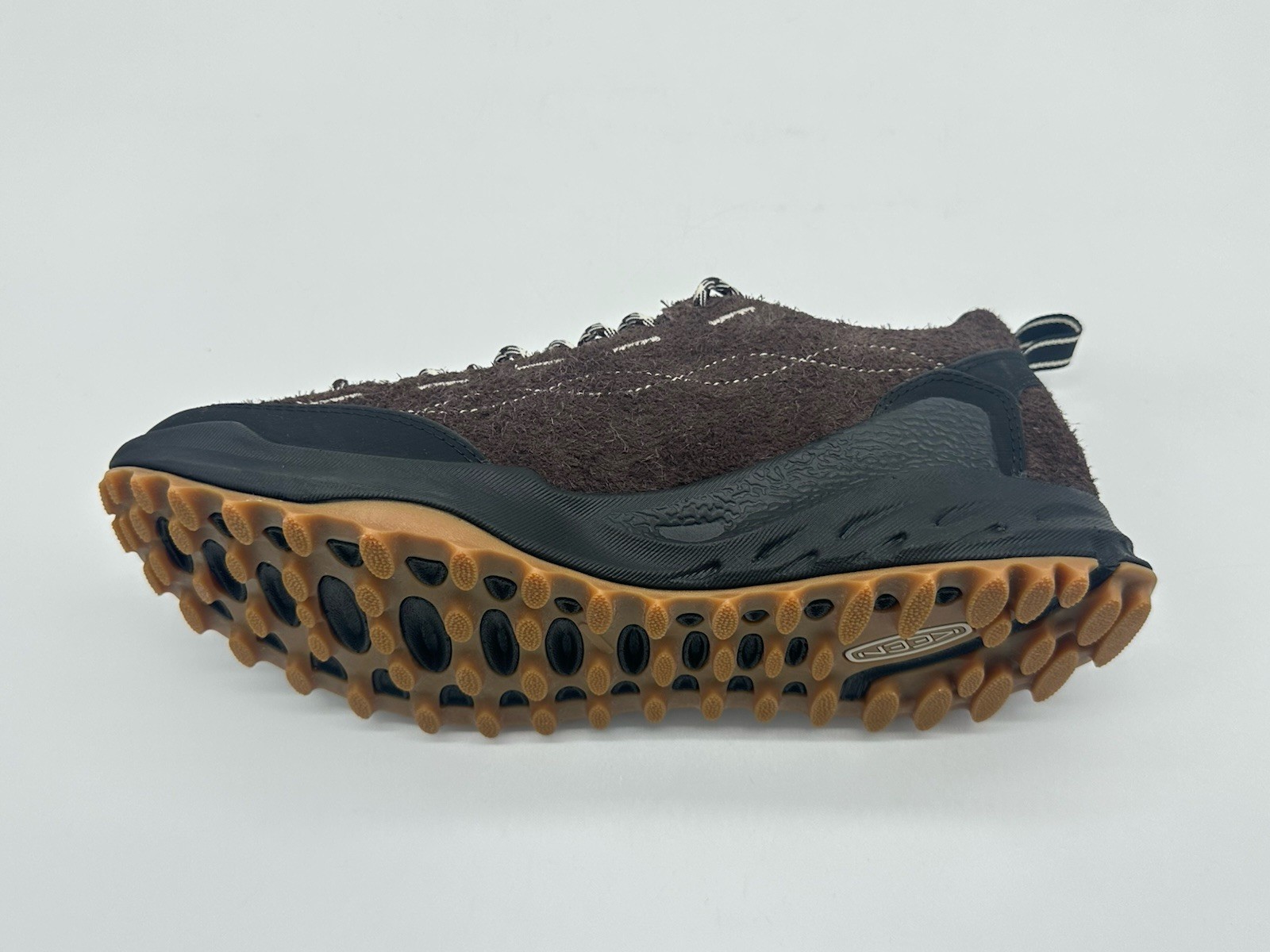 KEEN Jasper Zionic Low Men’s Size 9 Hiking Trail Shoes Brown Java Furry Suede
