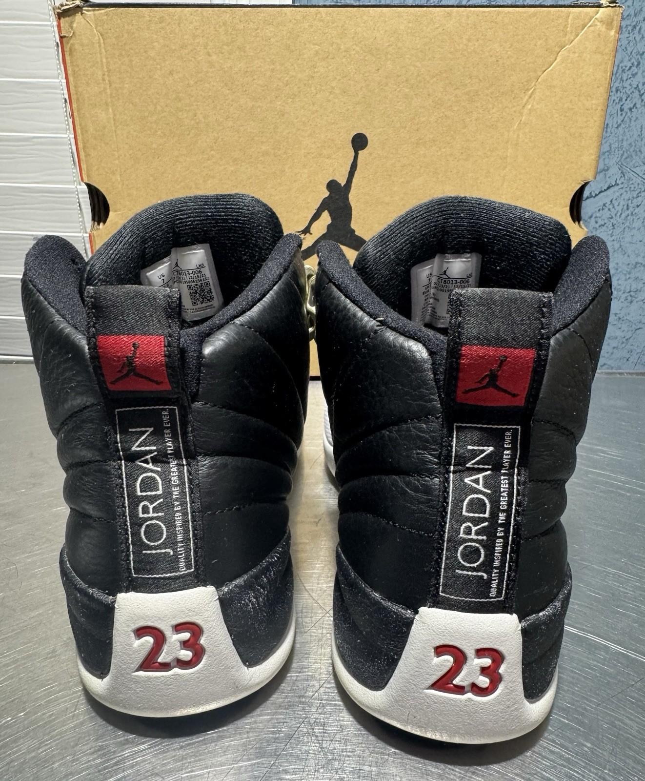Jordan 12 Playoff Sneakers Size 7 USED CT8013-006