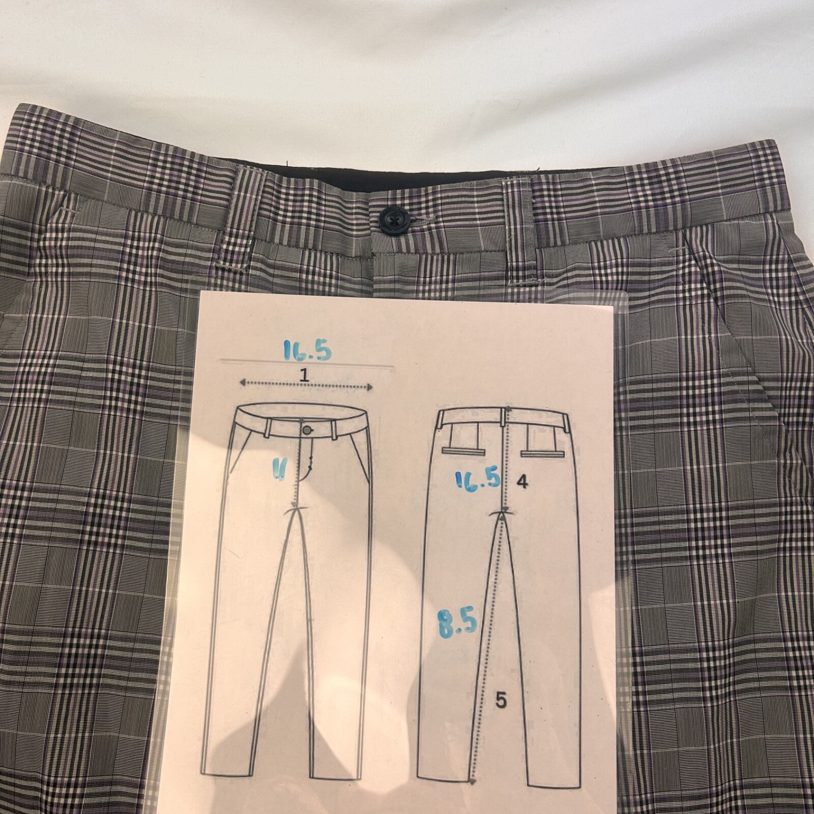 Travis Mathew Men Black Purple Madras Polyester Golf Shorts 32