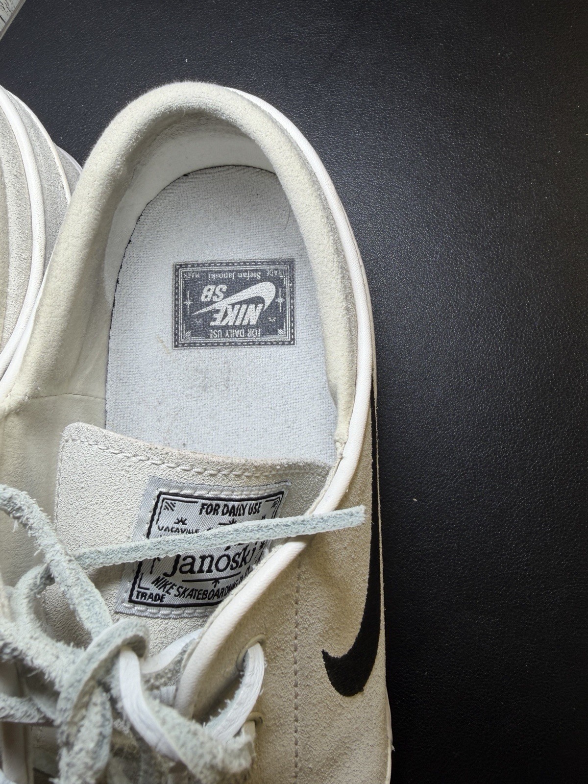 Nike SB Zoom Stefan Janoski Summit White Suede Skate Shoes 333824-109 Mens 9