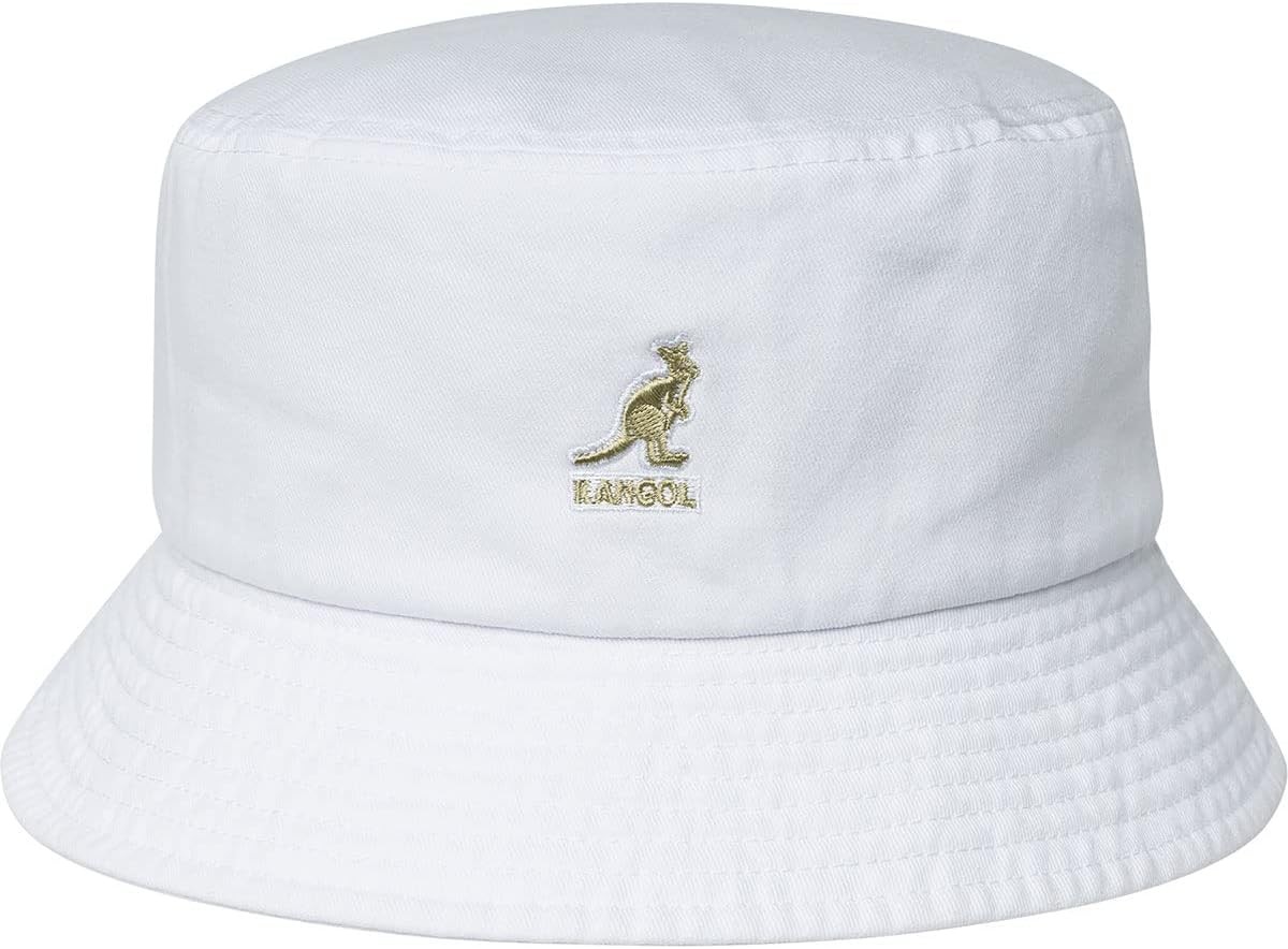 Kangol Men’s Lightweight Cotton Washed Bucket Hat with Logo, Size & Color Option