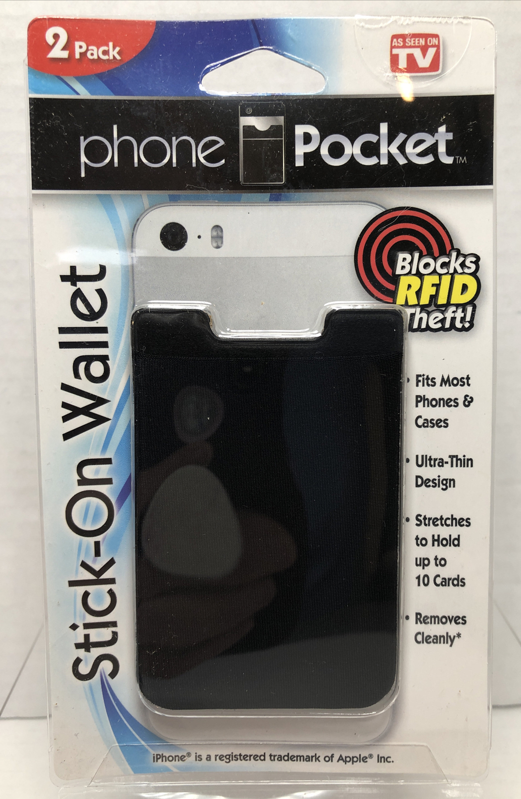 NEW Phone Pocket with RFID Blocking Technology – 2-Pack – As Seen On TV