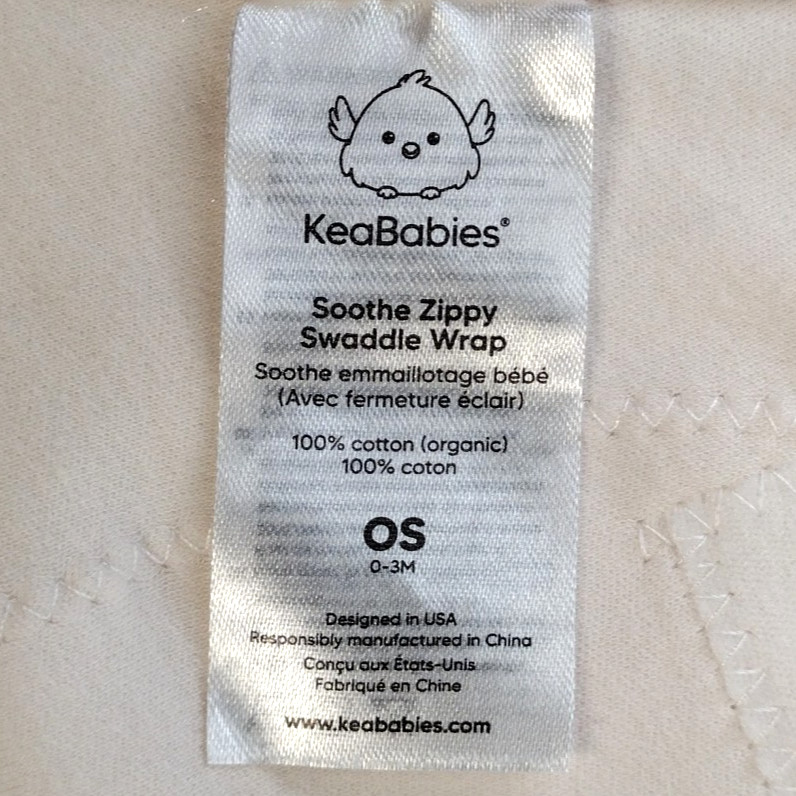 KeaBabies Soothe Zippy Swaddle Wrap 0-3M & Aden Girls Footed Sleeper 0-3M Pink